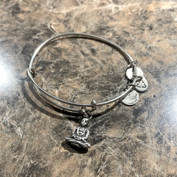Alex & Ani Silver 2 Bracelet Bangle Set Retired - Picture 2 of 10